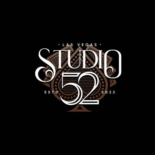 Bar logo with the title 'Custom Logo for Casino in Las Vegas'