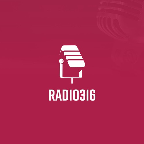 Black and white music logo with the title 'RADIO316'