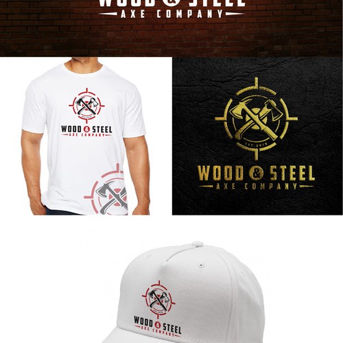 Target logo with the title 'Wood & Steel Axe Company'