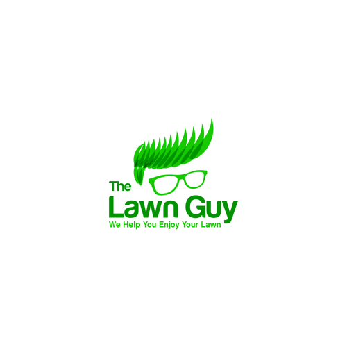 Grass design with the title 'unique lawn guy'