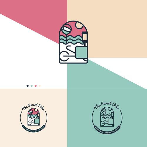 Delicious logo with the title 'Fun and Creative Logo Design for Mobile bike ice cream'