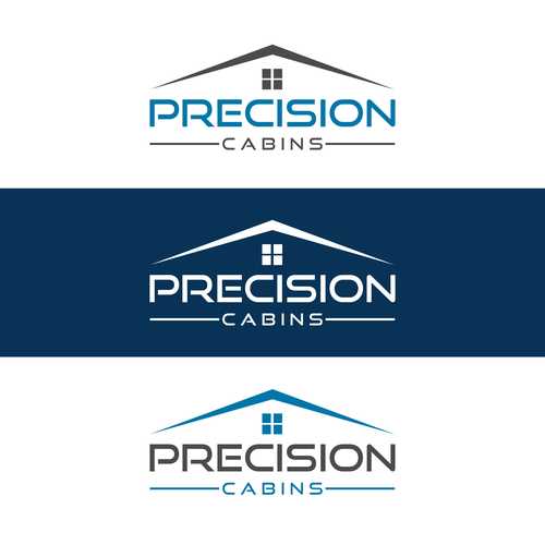 Attractive logo with the title 'Precision Cabins Logo Design'