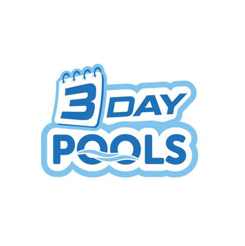 Pool logo with the title 'Pools and Landscaping logo'