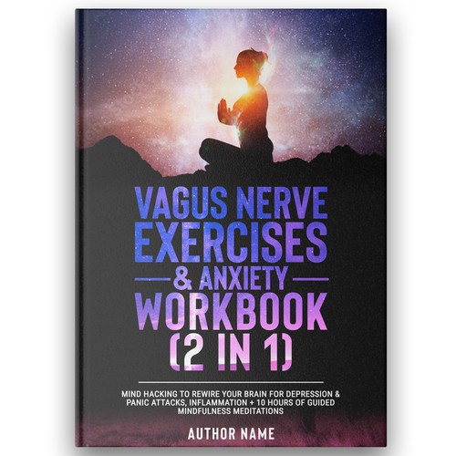 Exercise design with the title 'Anxiety Workbook Cover'