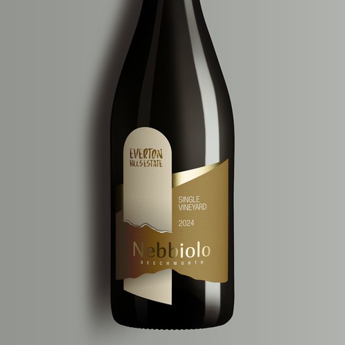 Wine packaging with the title 'Red wine label'