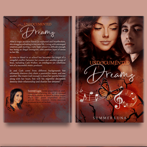 Orange book cover with the title 'Undocumented Dreams'