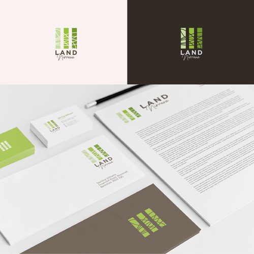 Land design with the title 'Real Estate Logo Design '