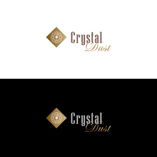 Clothing line logo with the title 'Logo for "Crystal Dust"'