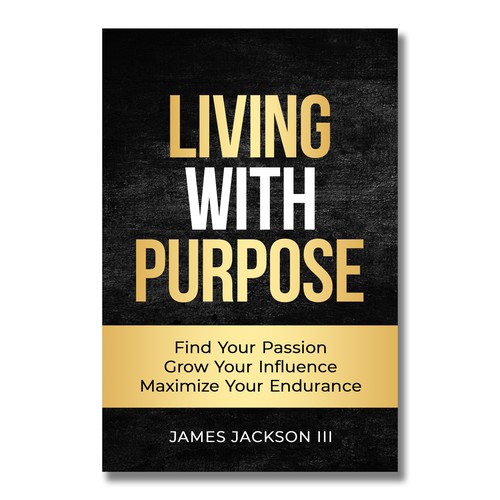 Motivational book cover with the title 'Book Cover Design'