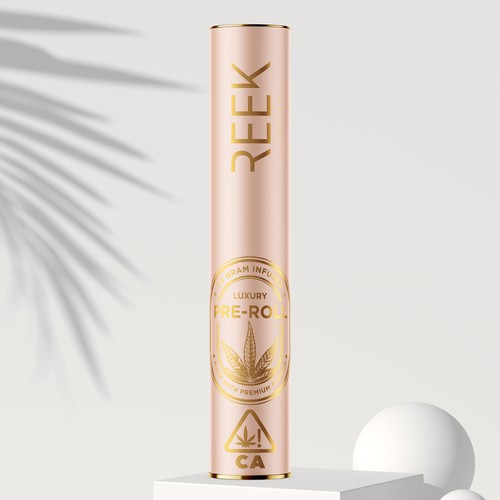 Cannabis packaging with the title 'Pre-roll Packaging Design '