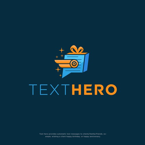 Text brand with the title 'Text Hero'