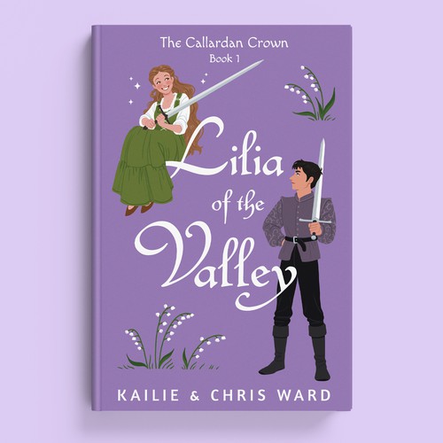 Historical romance book cover with the title 'Cover for a historical YA romance'