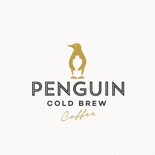 Brewery design with the title 'PENGUIN COLD BREW'