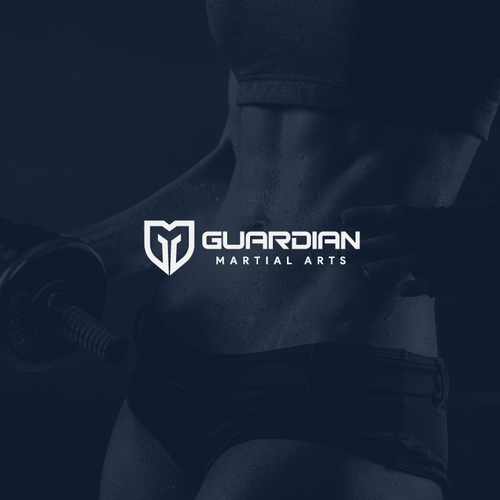 Martial arts logo with the title 'Logo For Guardian Martial Arts'