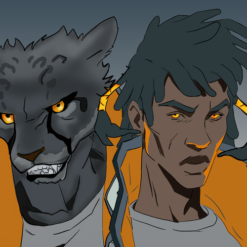 Panther design with the title 'Illustrazione di un ragazzo pantera'