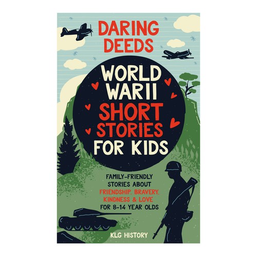 Friendship design with the title 'E book cover design for kids'