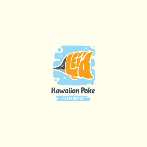 Hawaii logo with the title 'Lei'd Hawaiian Poke'