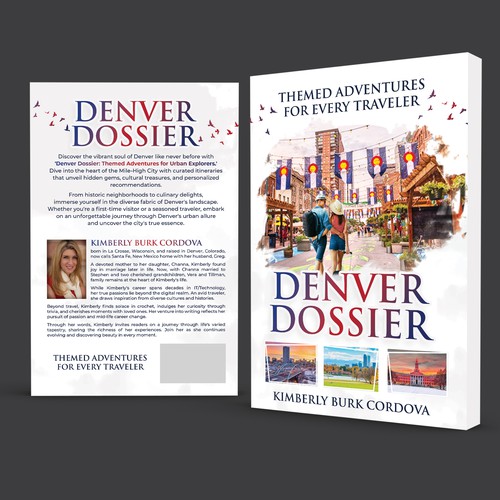 Travel book cover with the title 'Denver Dossier'