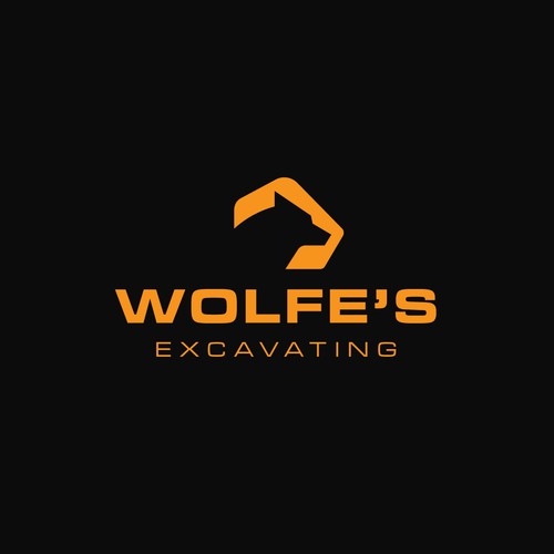 Engine design with the title 'Logo Concept for Wolfe's Excavating || Available'