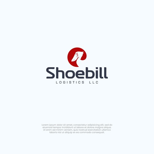 Fierce design with the title 'Bold Logo for Logistic Company Shoebill'