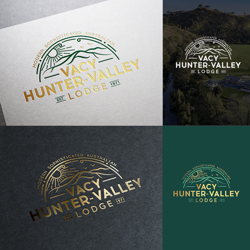 Country club logo with the title 'Vacy Hunter-Valley Lodge'
