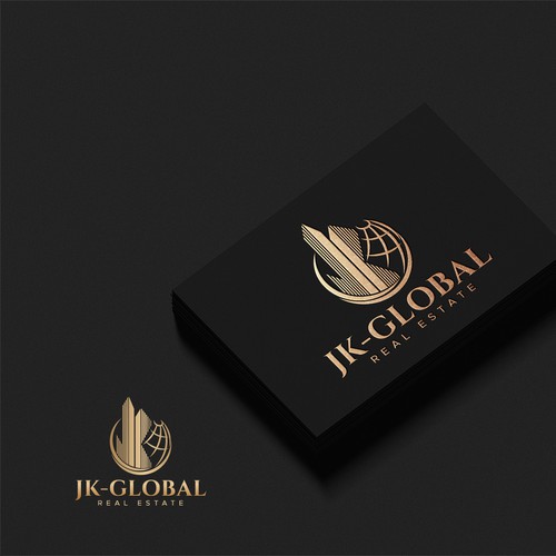 Management brand with the title 'Real estate logo'