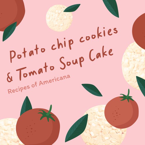 Recipe book cover with the title 'Eye-catchy cookbook cover'