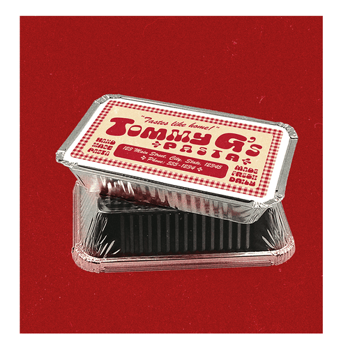 Italian cuisine logo with the title 'Tommy G’s Pasta'