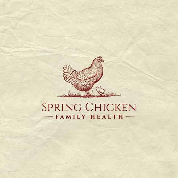 Chick design with the title 'Charming vintage logo for a naturopathic medical clinic on a permaculture  '