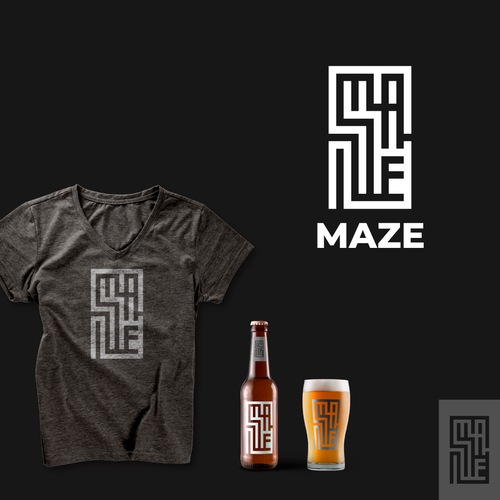 Beer brand with the title 'MAZE'