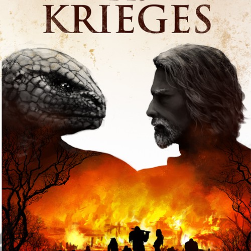 Fire book cover with the title 'Cover illustration'