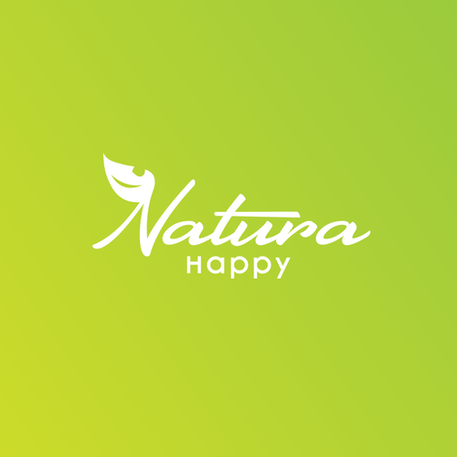 Natural product logo with the title 'NaturaHappy'