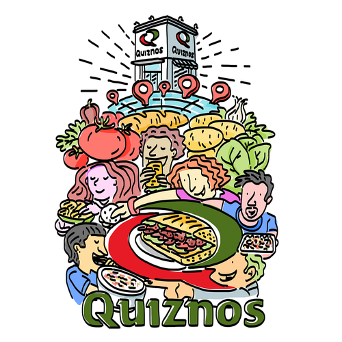 Restaurant artwork with the title 'Calendar Design'