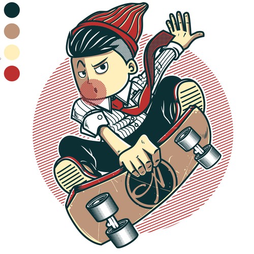 Board design with the title 'Skateboard'