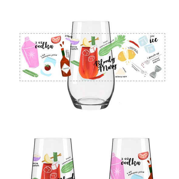 Procreate artwork with the title 'Illustration for Glass company'