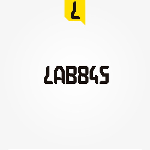 Microscope logo with the title 'Logo for modern Labarotory and science R&D'