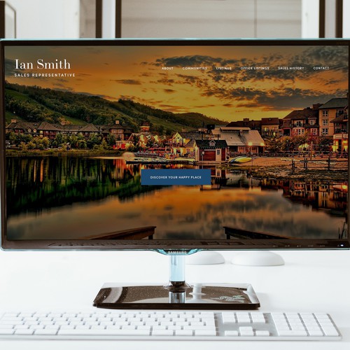 Real estate design with the title 'Ian Smith real estate'