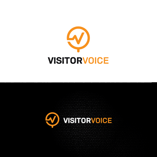 Analytics logo with the title 'Visitor Voice Logo'