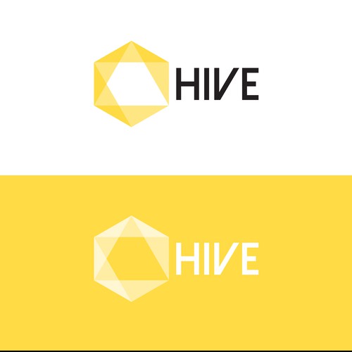 Beehive design with the title 'Logo Concept fot a new social network'
