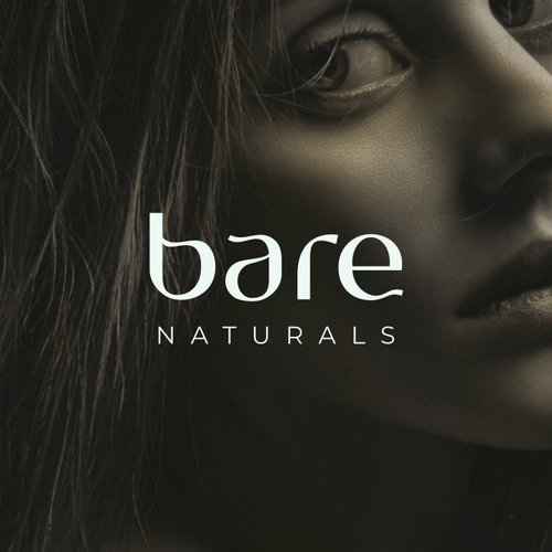 Brand logo with the title 'bare - naturals'