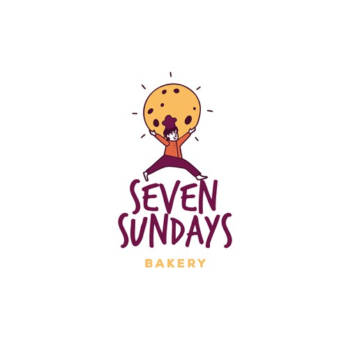 Cookie design with the title 'Seven Sundays bakery'
