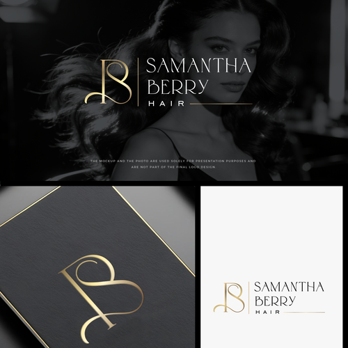 Monogram design with the title 'A refined concept for a Hair Stylist brand'