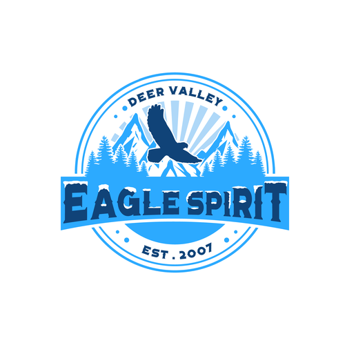 Sunlight logo with the title 'Logo concept for ski house'