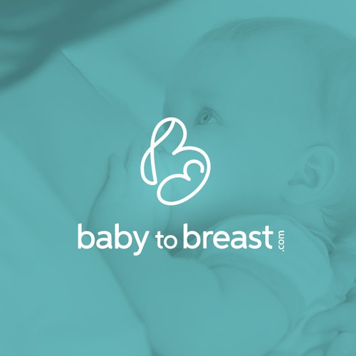 Breastfeeding logo with the title 'Logo Design for Breastfeeding Treatment'