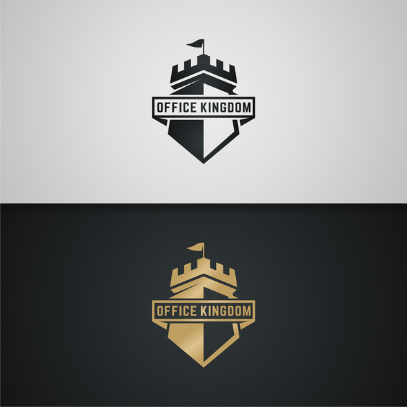 Kingdom design with the title 'OFFICE KINGDOM - LOGO'