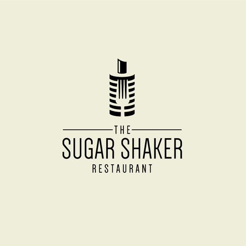 Fork logo with the title 'Restaurant Sugar Shaker'