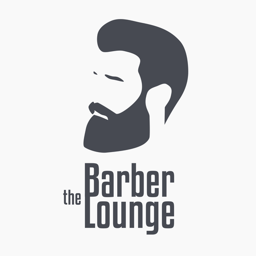 Lounge design with the title 'The Barber Lounge'