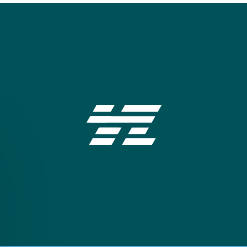 Blue logo with the title 'iZam Logo Monogram '