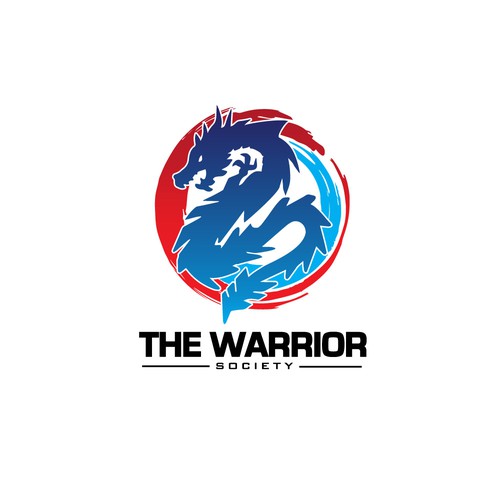 Taekwondo logo with the title 'The warrior society-TWS'