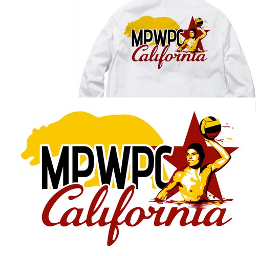 Jacket design with the title 'Water Polo with a heroic twist!'